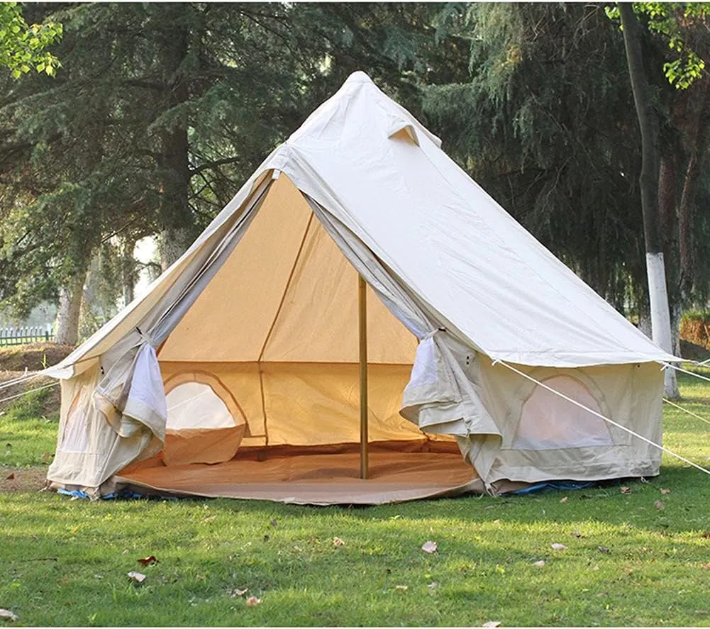 NIEH Yurt Tent Large Camping Tent 5-8 Persons Outdoor Indian Bell Tent Family Tents for Family Self-Driving Travel Hiking