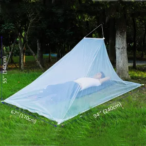 No-See-Ums Camping Mosquito Net Bed Compact and Ultra-Light for Travel，Finest Holes Mesh 2000 Noseeum Netting for Camping and Hiking, Without Sleeping Mat