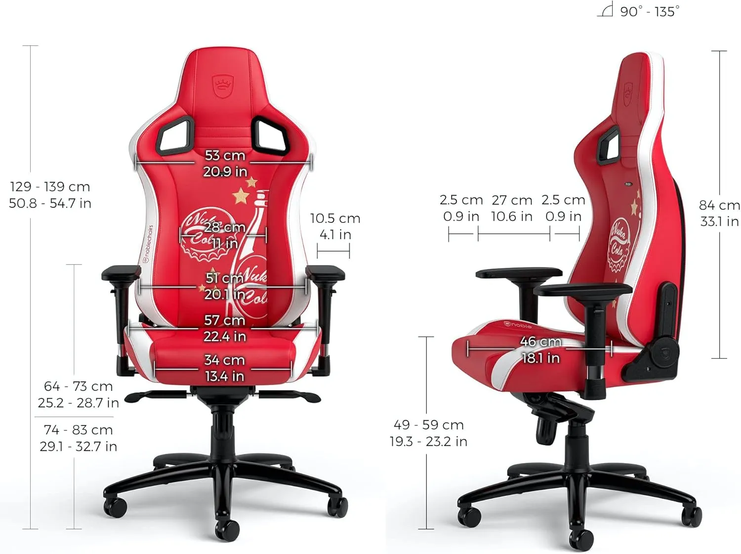 noblechairs Epic Gaming Chair - Fallout Nuka Cola Edition