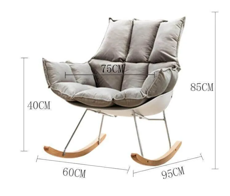 Nordic Rocking Chair - Modern Casual Home Furniture