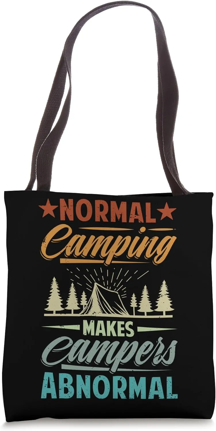 Normal Camping Makes Campers Abnormal - Funny Hiker Tote Bag