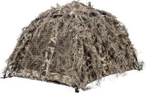 North Mountain Gear Wetland Camouflage Dog Blind for Duck and Goose Hunting, Lightweight, Magnetic Doors