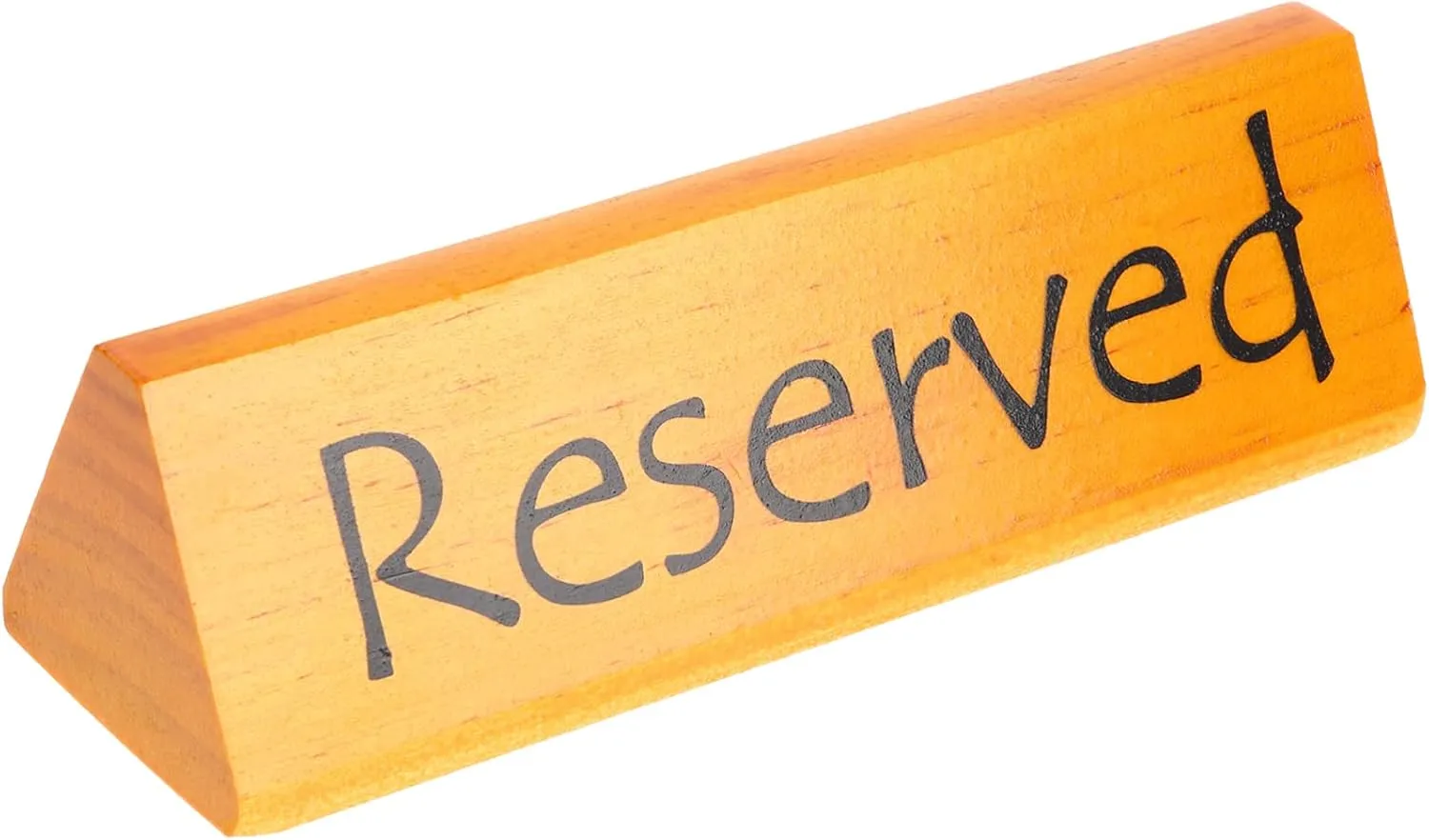 NUOBESTY Reserved Table Sign Double Sided Reserved Seat Sign for Restaurants Weddings Parties Pine Material for Repeated Use Elegant Reserved Signs for Business Events