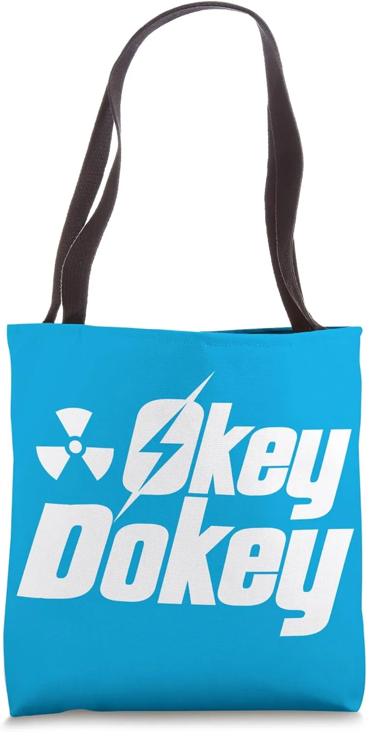Okey Dokey Fallout Radioactive Radiation Nuclear Symbol Tote Bag