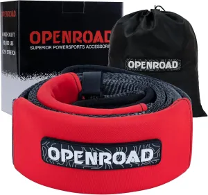 OPENROAD 4" x8' Tree Saver Strap – 40,000LB Break Strength Heavy-Duty Recovery Tow Strap for Off-Road Trucks, Jeep – Winch Extension with Carry Bag
