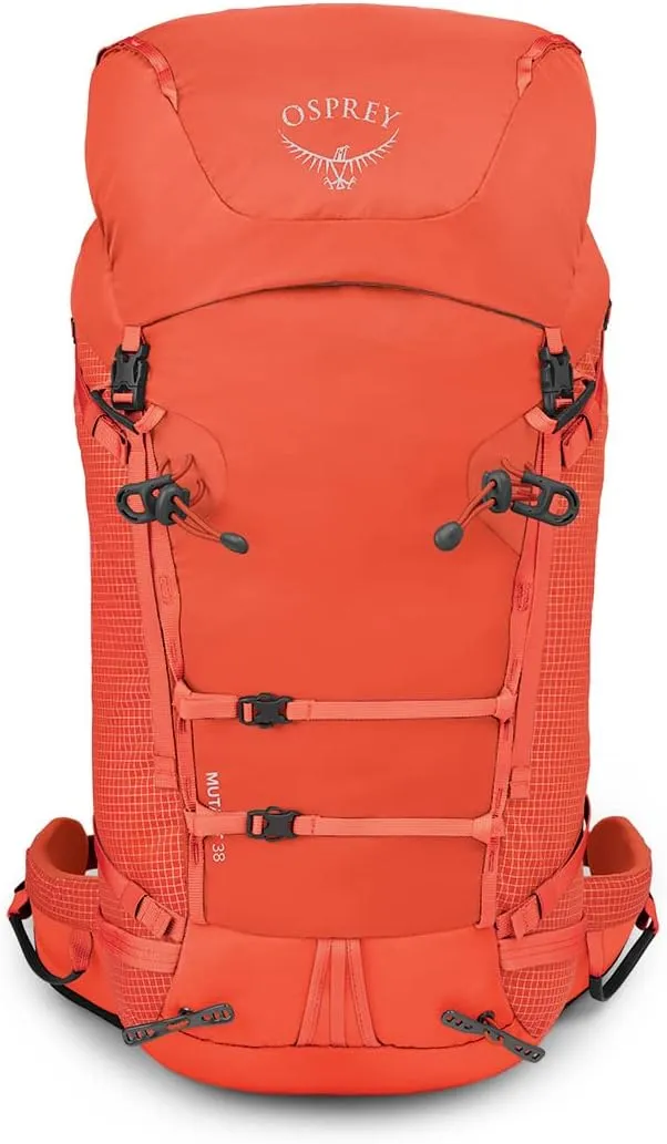 Osprey Mutant 38L Climbing and Mountaineering Unisex Backpack, Mars Orange, M/L