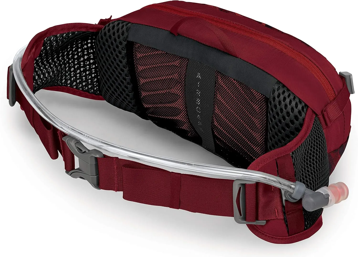 Osprey Seral 4L Unisex Biking Waist Pack with Hydraulics Reservoir, Claret Red