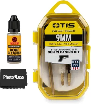 Otis Technologies FG-701-9MM Patriot Series Kit, Pistol, 9mm, Black   Shooter's Choice Bio Bore Cleaner (1/2 oz)