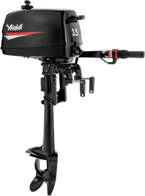 Outboard Motor Boat Engine,2 Stroke 3.5HP Heavy Duty Outboard Motor with Water Cooling CDI System Gas Trolling Motor Tool Bag (2Stroke 3.5HP)