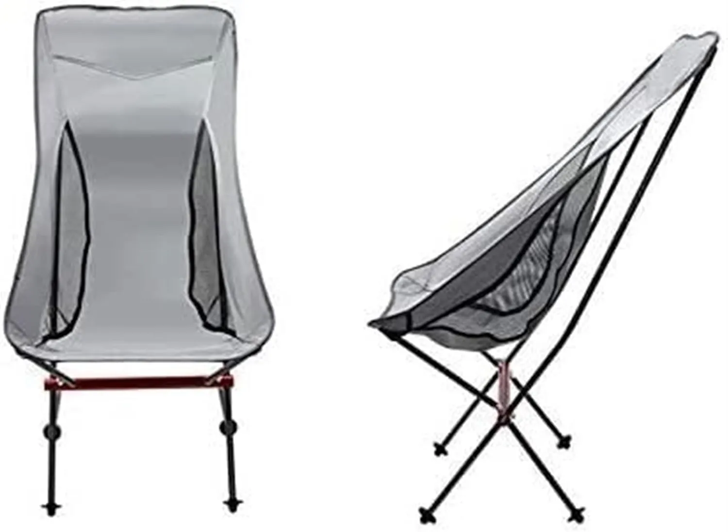 Outdoor Camp Chairs, Ultralight Foldable Camping Chair,Picnic Backrest Seat Folding Aluminum Alloy Stool Lawn Chairs Adults(A)