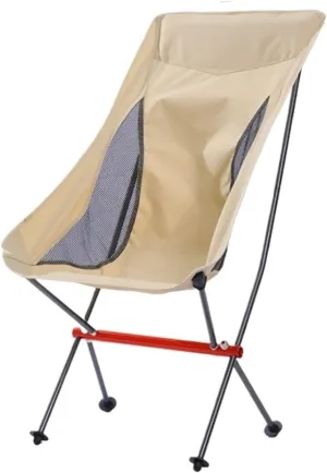 Outdoor Camp Chairs, Ultralight Foldable Camping Chair,Picnic Backrest Seat Folding Aluminum Alloy Stool Lawn Chairs Adults(A)