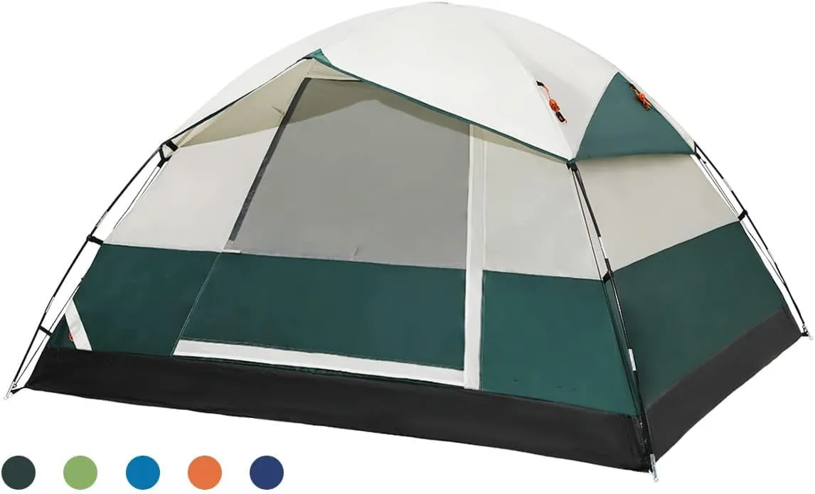 Outdoor Camping Tent 4 Person-Outdoor Double-Layer Tent Lightweight Portable Samily Dome Hiking Picnic Shed