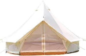 Outdoor Camping Tent, 5-6 Person Tent, Outdoor Waterproof Cotton Canvas, Family Camping Bell Tent, Easy Set Up for Camp Backpacking Hiking Outdoor
