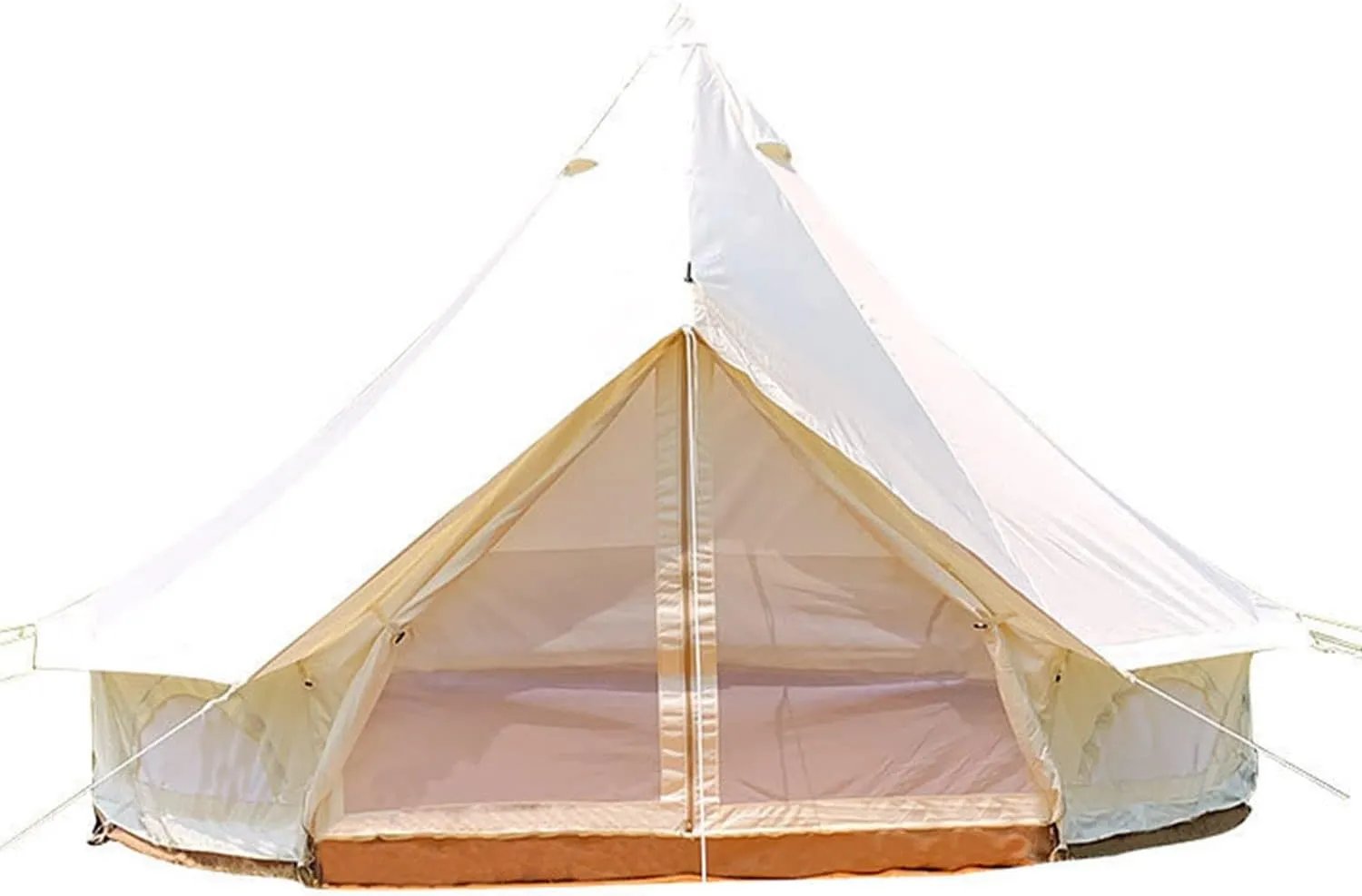 Outdoor Camping Tent, 5-6 Person Tent, Outdoor Waterproof Cotton Canvas, Family Camping Bell Tent, Easy Set Up for Camp Backpacking Hiking Outdoor