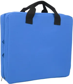 Outdoor Foldable Chair with Backrest,Lightweight Stadium Seats for Bleacher,Portable Soft Sponge Cushion for Sport Events (Blue)