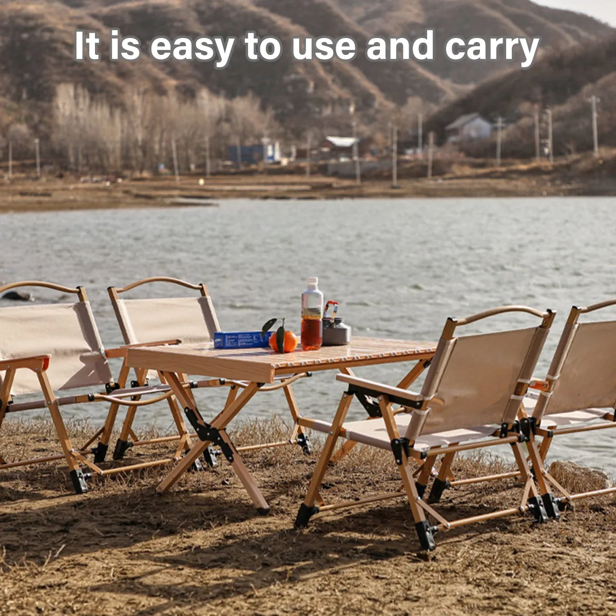 Outdoor Folding Chair Portable Camping Seat Compact Foldable Chair for Picnic