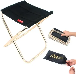 Outdoor Folding Chair Portable Foldable Aluminum Alloy Camping Travel Chair Fishing Stool Backpacking Seat Stool Fishing Bedchairs