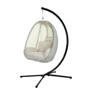 Outdoor Hanging Egg Swing Chair - Cream