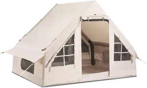 Outdoor Inflatable Tents, House Type Camping Tents, Four Season Multi-Person Tents Made of Thick Oxford Cloth, no Need to Build a Rainproof Campsite Hopeful