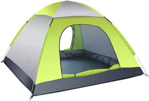 Outdoor Large Space 3-4 People Tent Bedroom Tent Festival Essential Bedroom Family Dome Tent, 100% Waterproof Camping Tent Sewn in Groundsheet，for Beachamping，290 * 200 * 130Cm