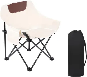 Outdoor portable ultra light high back chair, camping folding chair, fishing moon chair