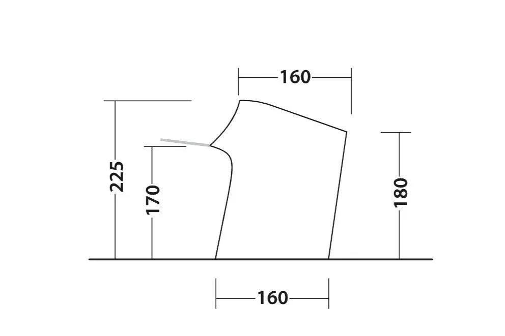 Outwell air shelter tent connector - tentconnectie - grijs
