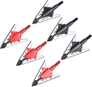 Pack of 3 Replacement New BloodRunner Broadheads 100Gr 2 Spring Slide Retractable Blade Arrow Tips