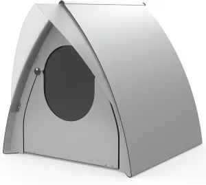 Palram Pets Ruby Indoor/Outdoor Cat Box Enclosure, Cat Litter Box Furniture Hidden, Waterproof Outdoor Cat Shelter, Pet House with Flap Door