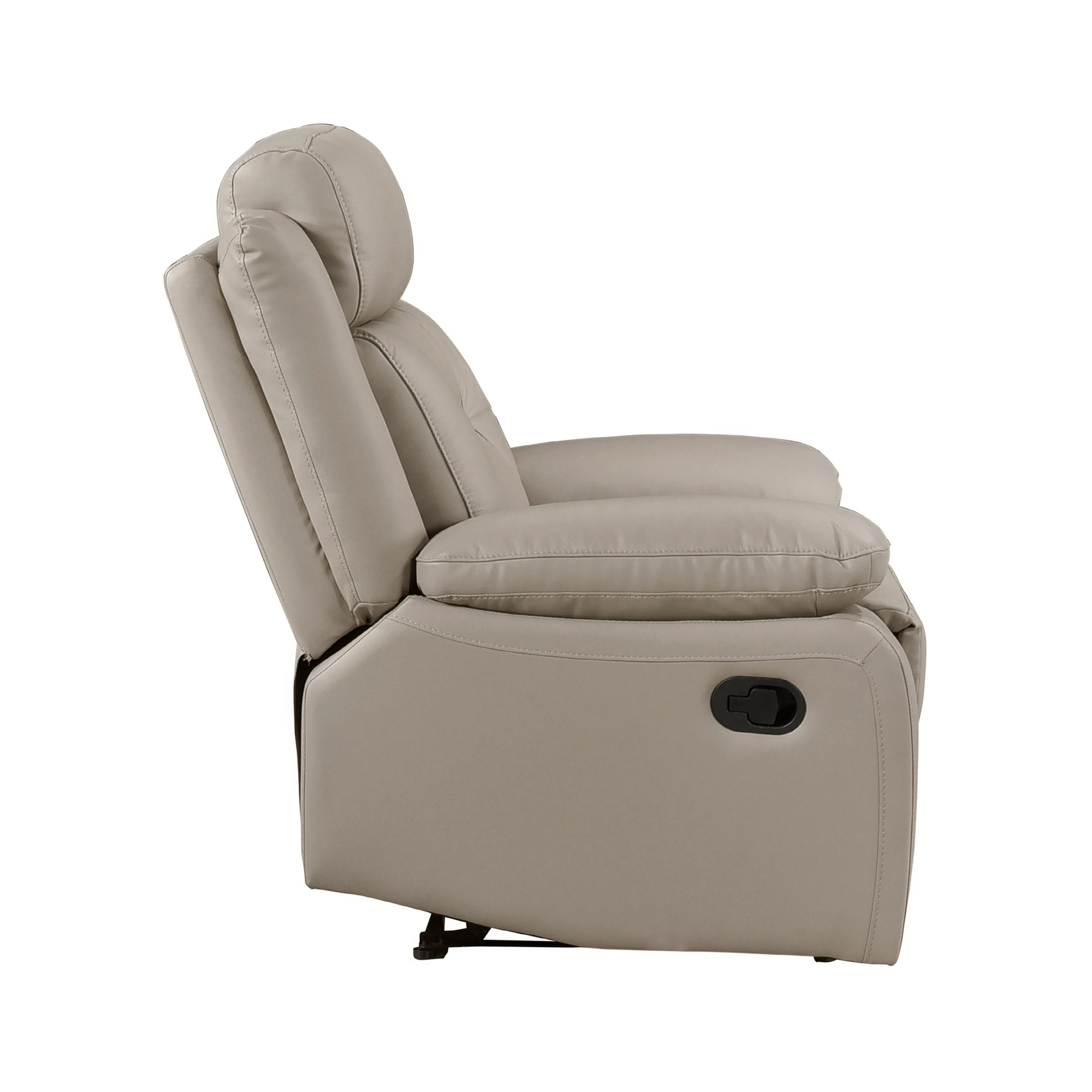 Papyrus Leather Match Manual Reclining Chair