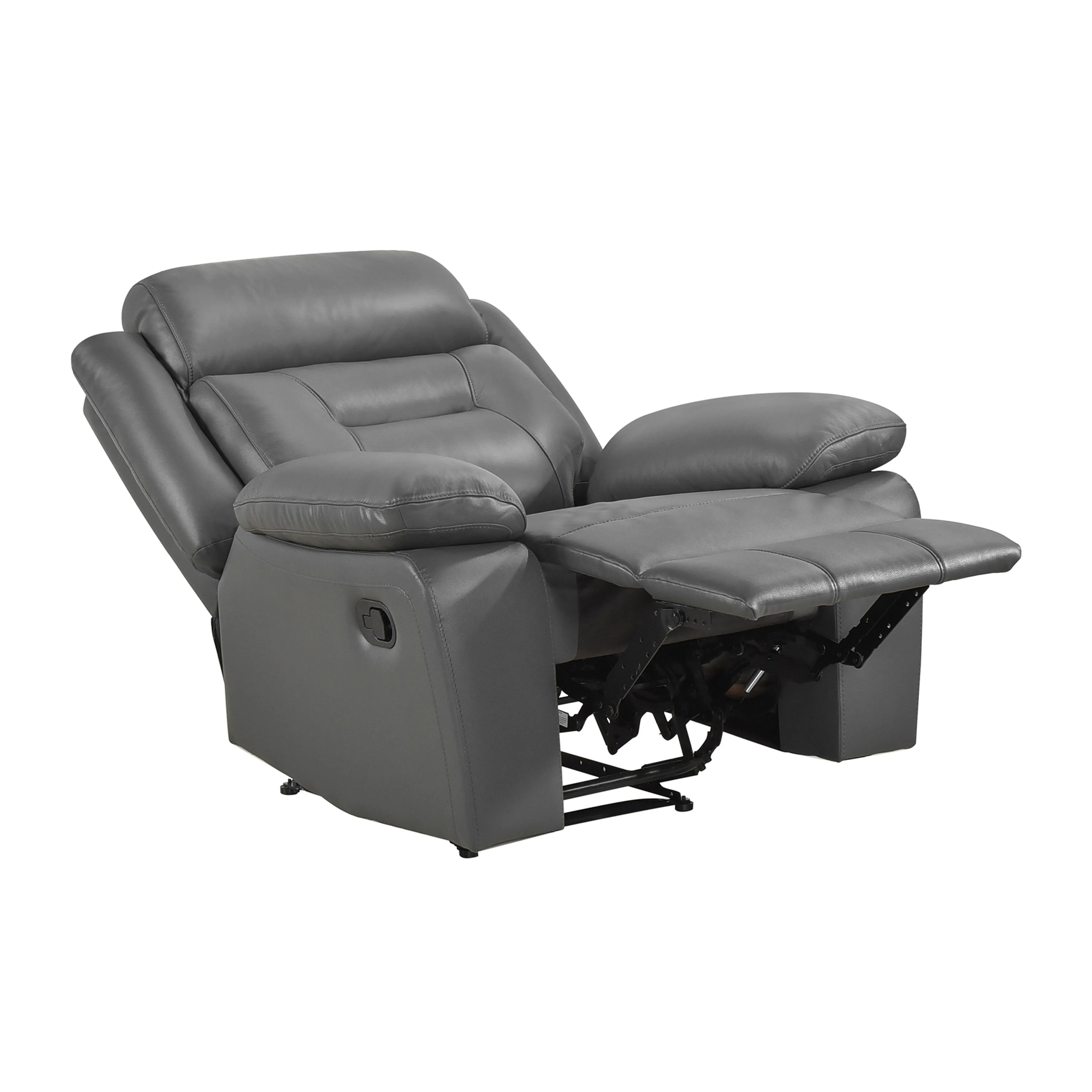 Papyrus Leather Match Manual Reclining Chair