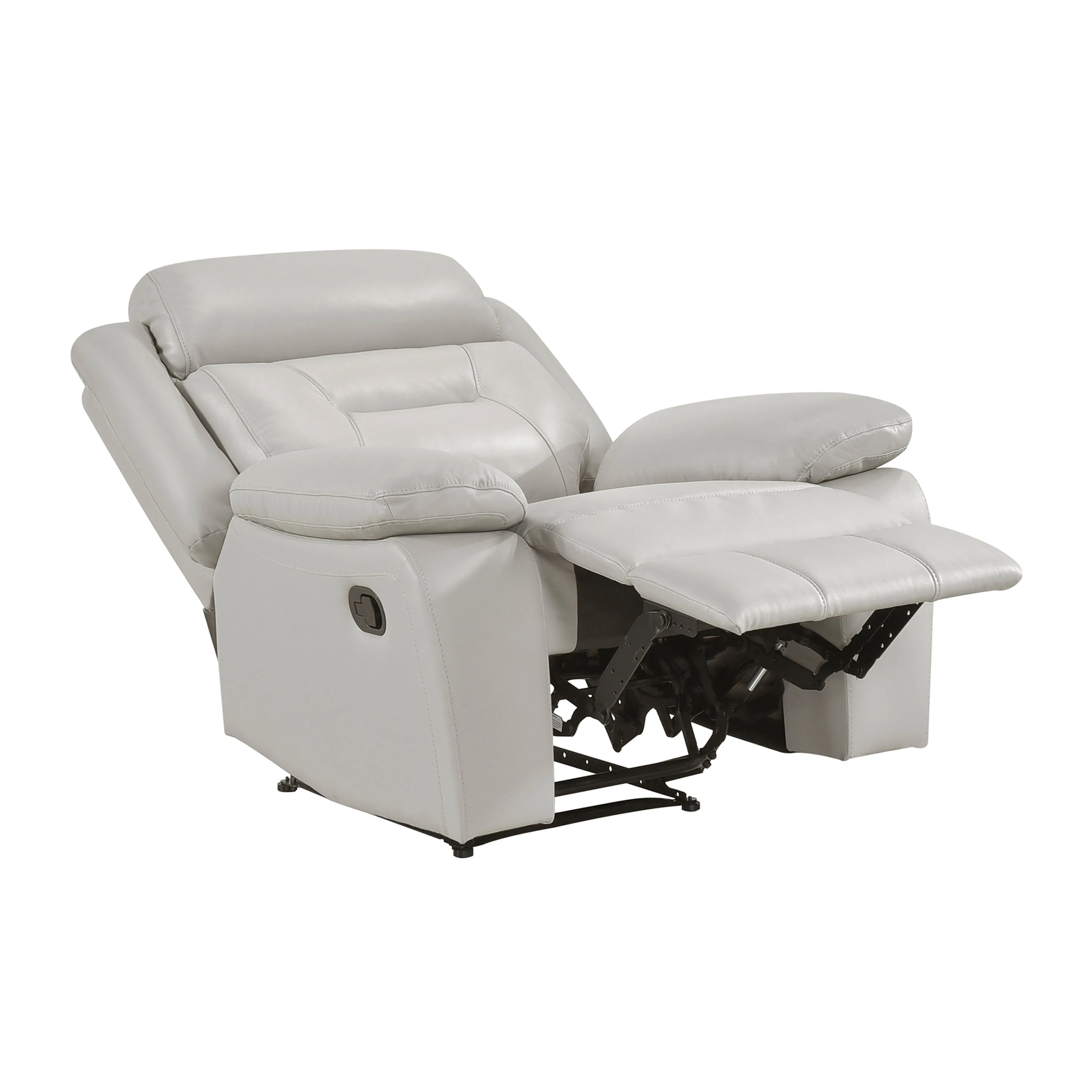 Papyrus Leather Match Manual Reclining Chair