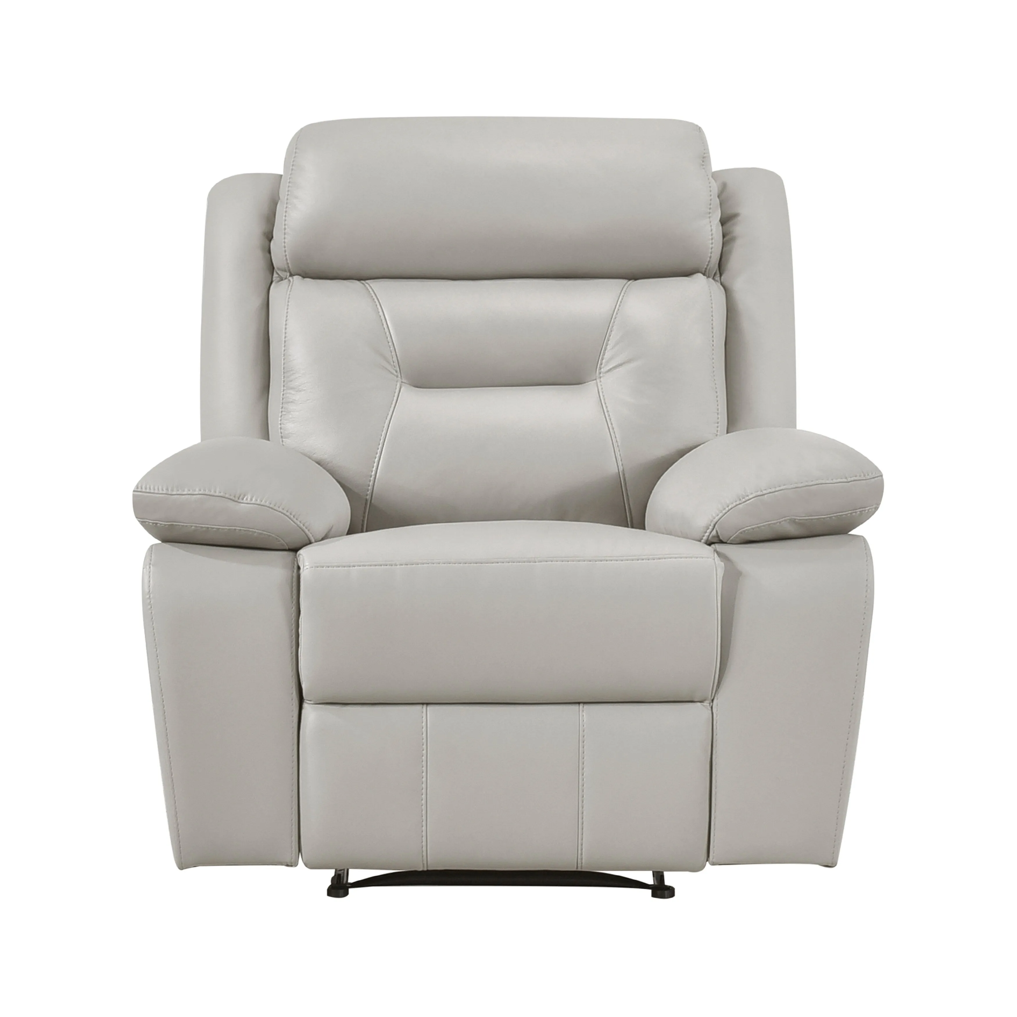 Papyrus Leather Match Manual Reclining Chair