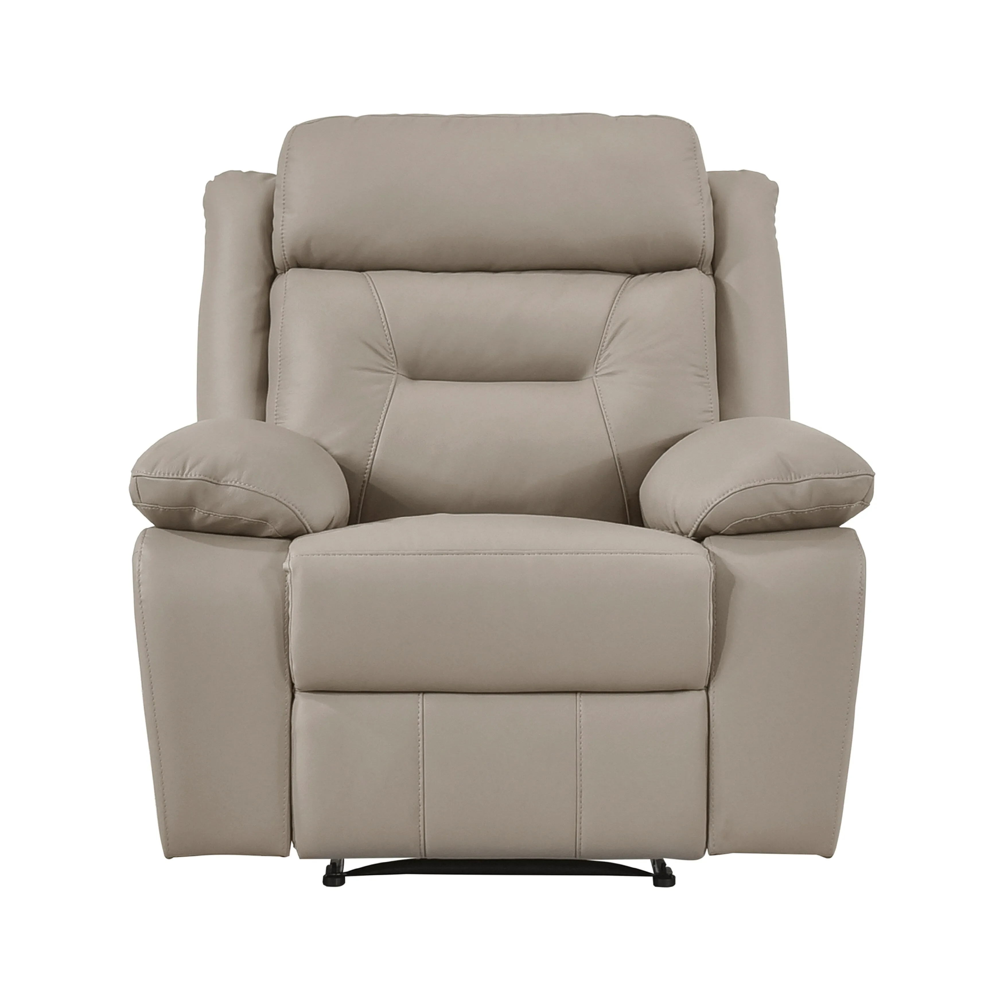 Papyrus Leather Match Manual Reclining Chair