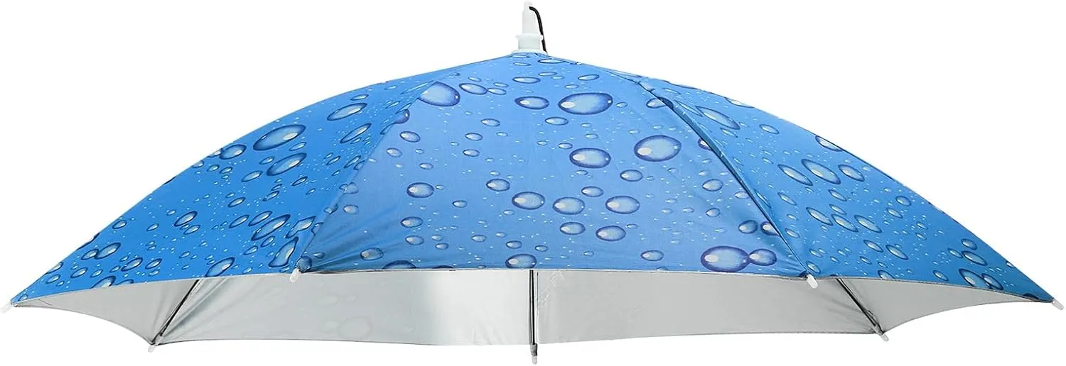 PATIKIL Umbrella Hat, 30 Inch Hands-Free Fishing Umbrella Hat Elastic Headband Folding Sun Rain Cap for Camping Gardening Hiking Farming Beach
