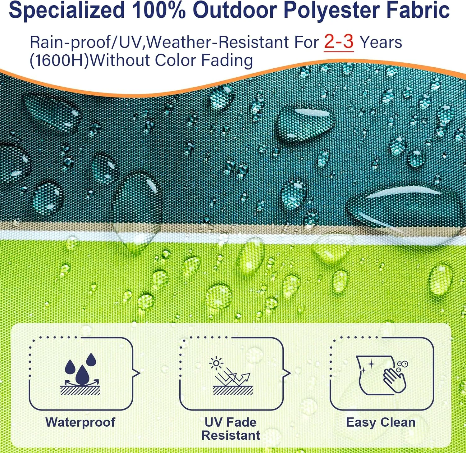 Patio Chaise Lounge mini Chair Replacement Cushion Cover， for Outdoor Kids pet Furniture Wooden Chair, Waterproof Fade Resistant Fabrics (Green, Only 1 Cover)