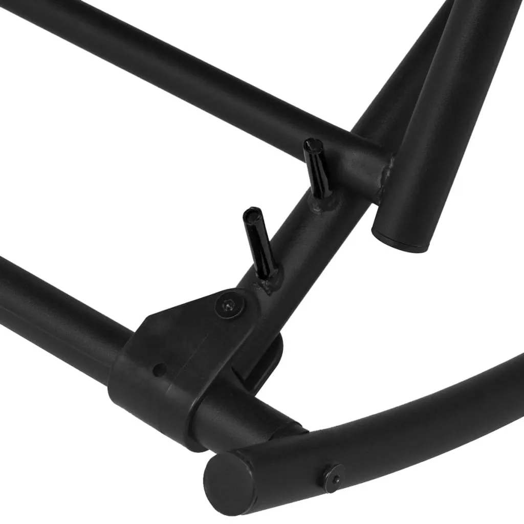 Patio Rocking Chair Steel and Textilene Black