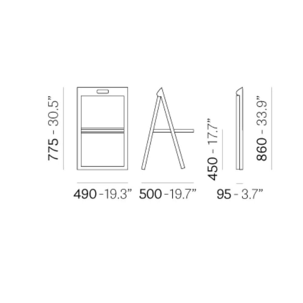 Pedrali Enjoy 460 foldable chair