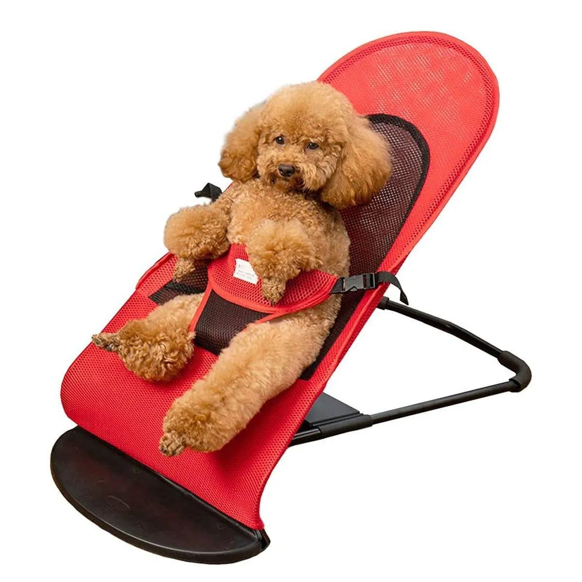 Pet Rocking Chair for Dogs Cats Foldable Pet Bed Portable Sleeping Lounger Chair