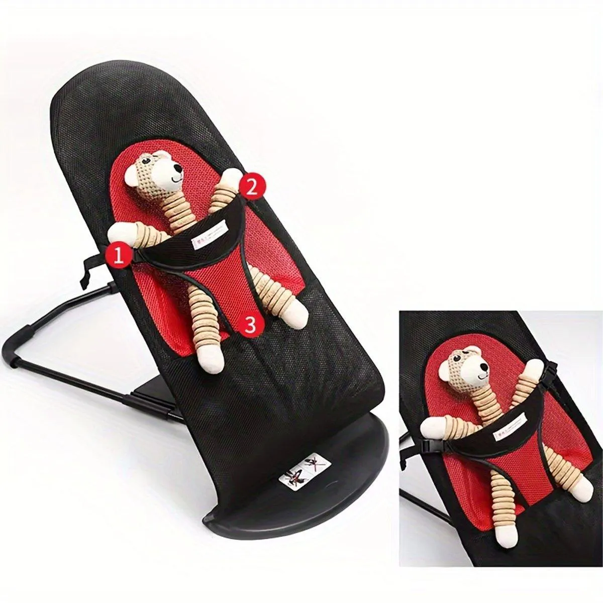 Pet Rocking Chair for Dogs Cats Foldable Pet Bed Portable Sleeping Lounger Chair