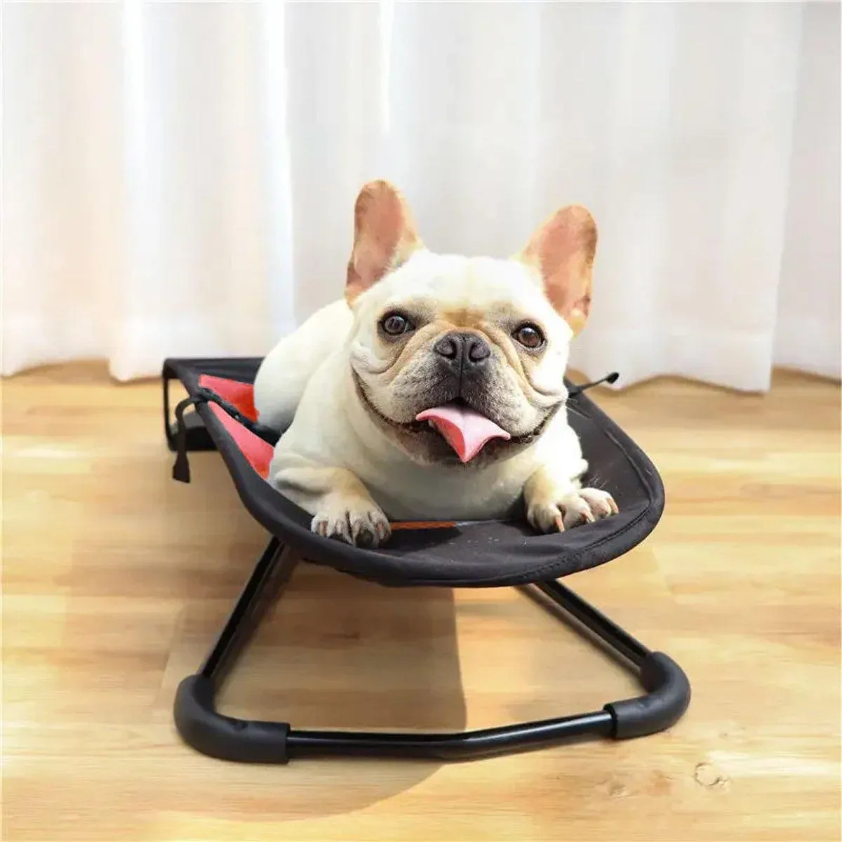 Pet Rocking Chair for Dogs Cats Foldable Pet Bed Portable Sleeping Lounger Chair