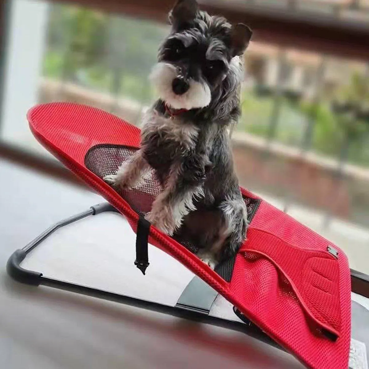 Pet Rocking Chair for Dogs Cats Foldable Pet Bed Portable Sleeping Lounger Chair