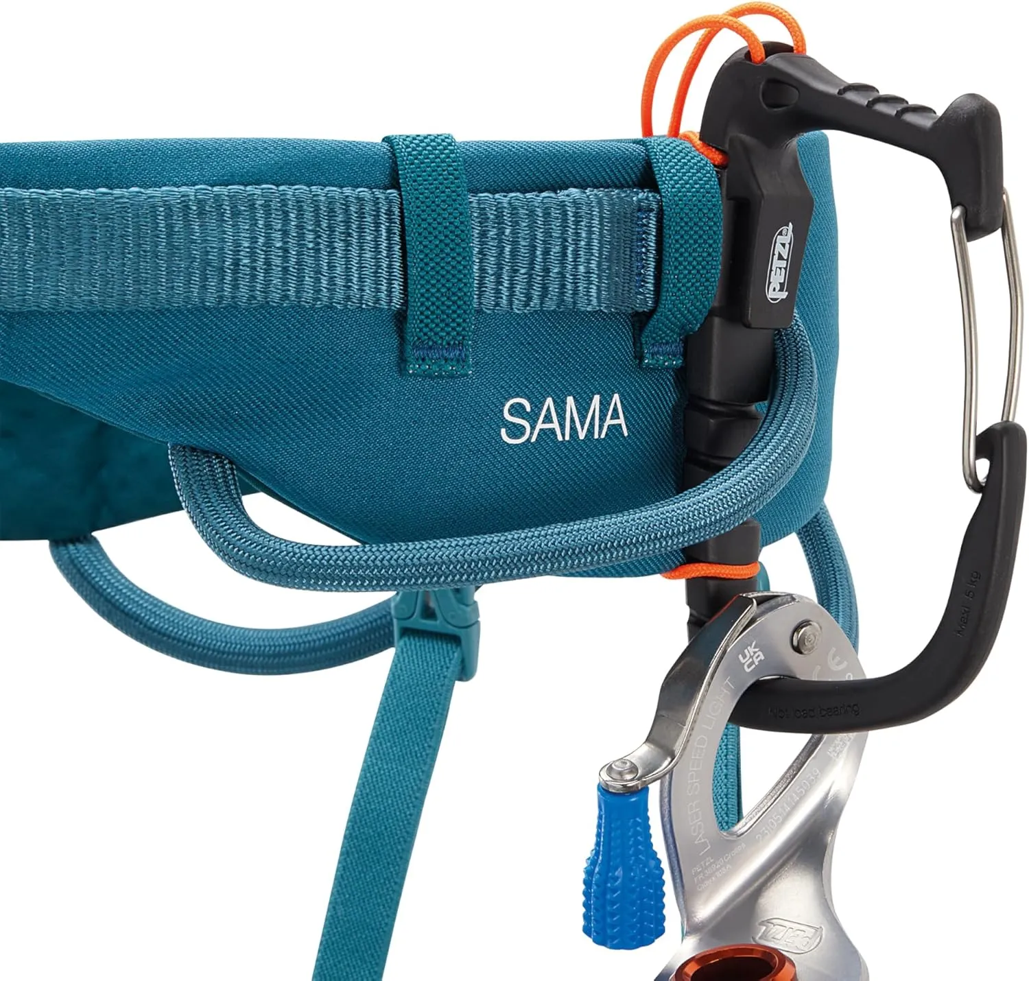 PETZL SAMA Unisex Harness - Rock Climbing Harness for the Gym, Crag, or Multi-Pitch Routes