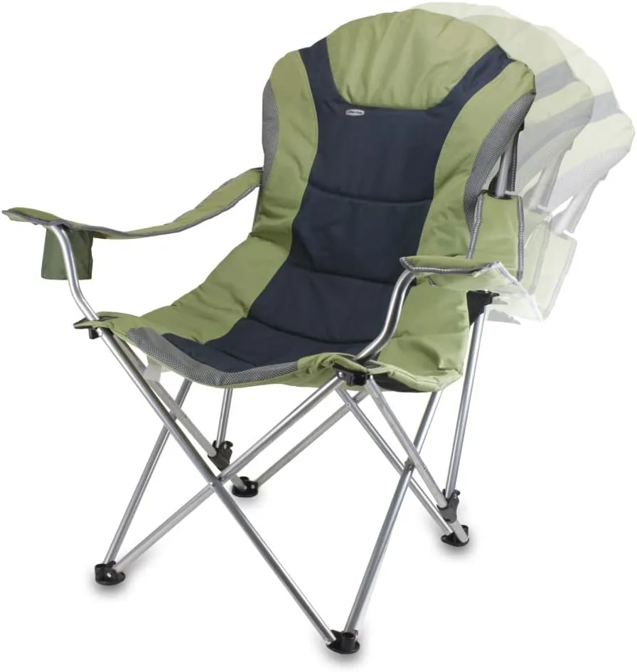 PICNIC TIME NCAA Razorbacks Reclining Camp Chair - Beach Chair for Adults - Sports Chair with Carry Bag