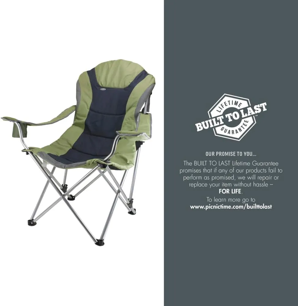 PICNIC TIME NCAA Razorbacks Reclining Camp Chair - Beach Chair for Adults - Sports Chair with Carry Bag