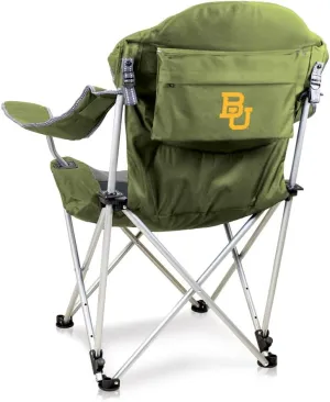 PICNIC TIME NCAA Razorbacks Reclining Camp Chair - Beach Chair for Adults - Sports Chair with Carry Bag