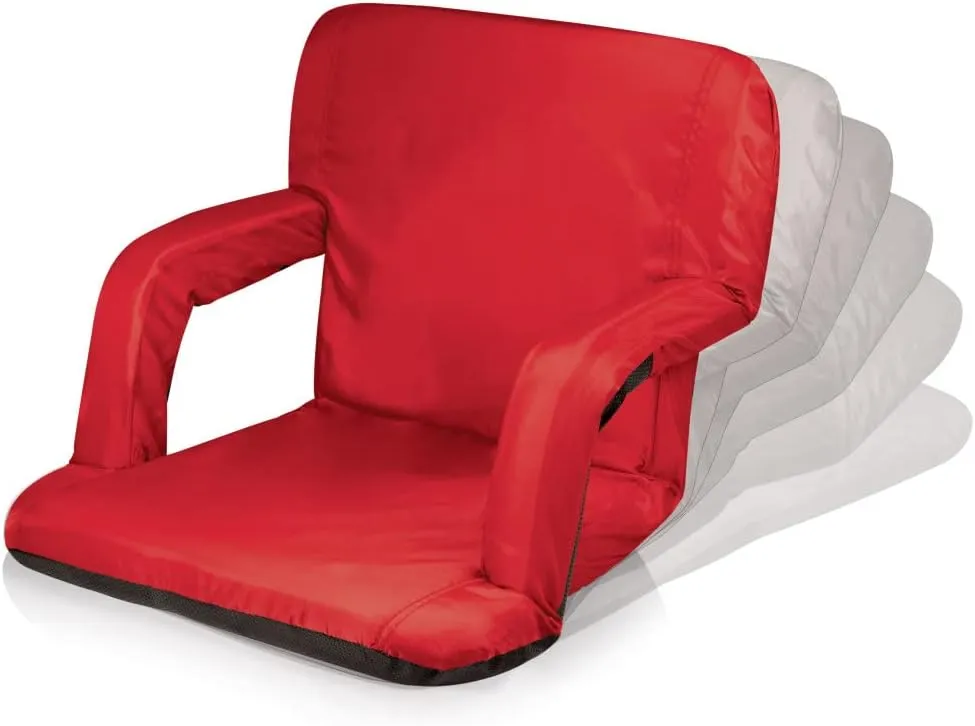 PICNIC TIME NHL Ventura Reclining Stadium Seat with Back Support - Bleacher Seat - Beach Floor Chair