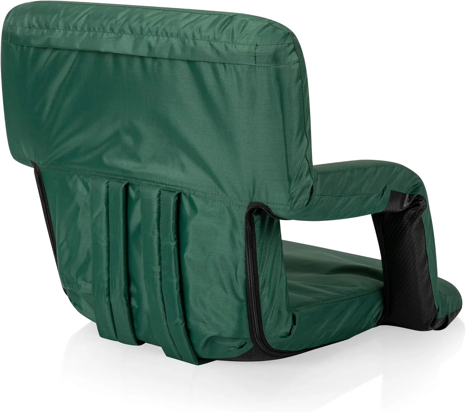 PICNIC TIME ONIVA - a Brand Ventura Reclining Stadium Seat with Back Support - Bleacher Seat - Beach Floor Chair, (Hunter Green)