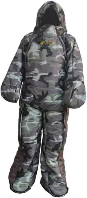 pistro Adult Wearable Sleeping Bag with Arms and Legs for Camping, Travel, and Hospital - Multicolor, XL Size