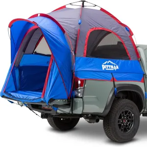 Pittman - Truck Bed Tent with EZ-UP Design - Pickup Truck Tent for Camping - Includes Rain Fly, Extra Wide Entry, Oversize Air Mesh & Porch Cover - Premium Pickup Bed Camper