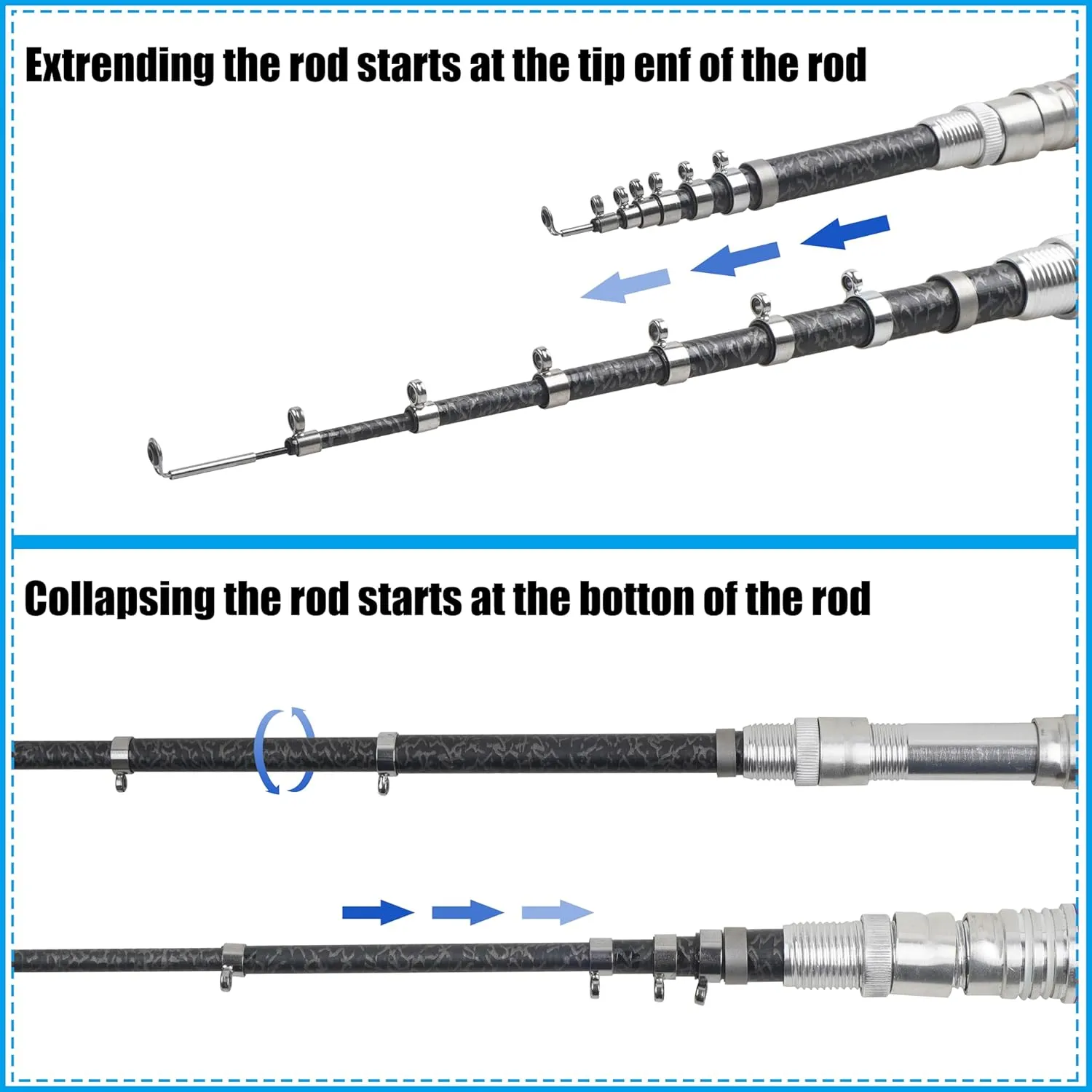 Pocket Fishing Rod, 40/63inch Mini Fishing Pole Aluminum Alloy Pen Fish Rod Portable Small Fishing Pole for Travel Ice Fly Fishing Sea Saltwater Freshwater